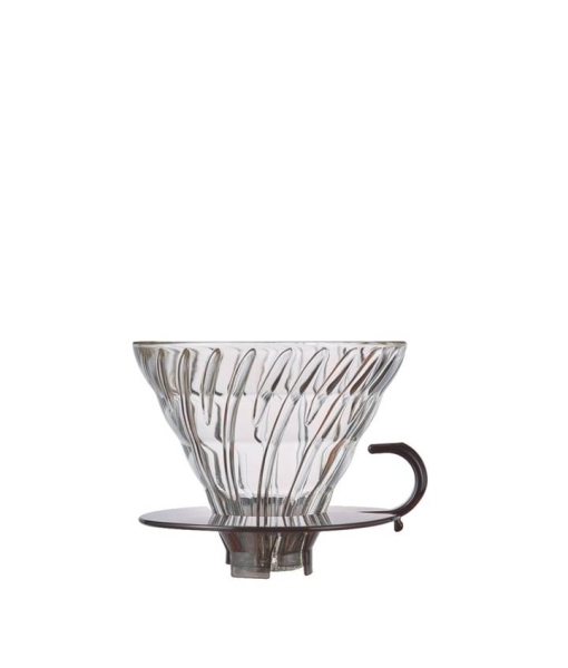 Hario V60 dripper - steklo črno velikost 02